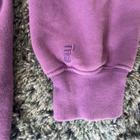 Rare Deadstock Aritzia Tna Terry Fleece Mega 1/4 Zip Pullover Size 2 Purple - Picture 3 of 6